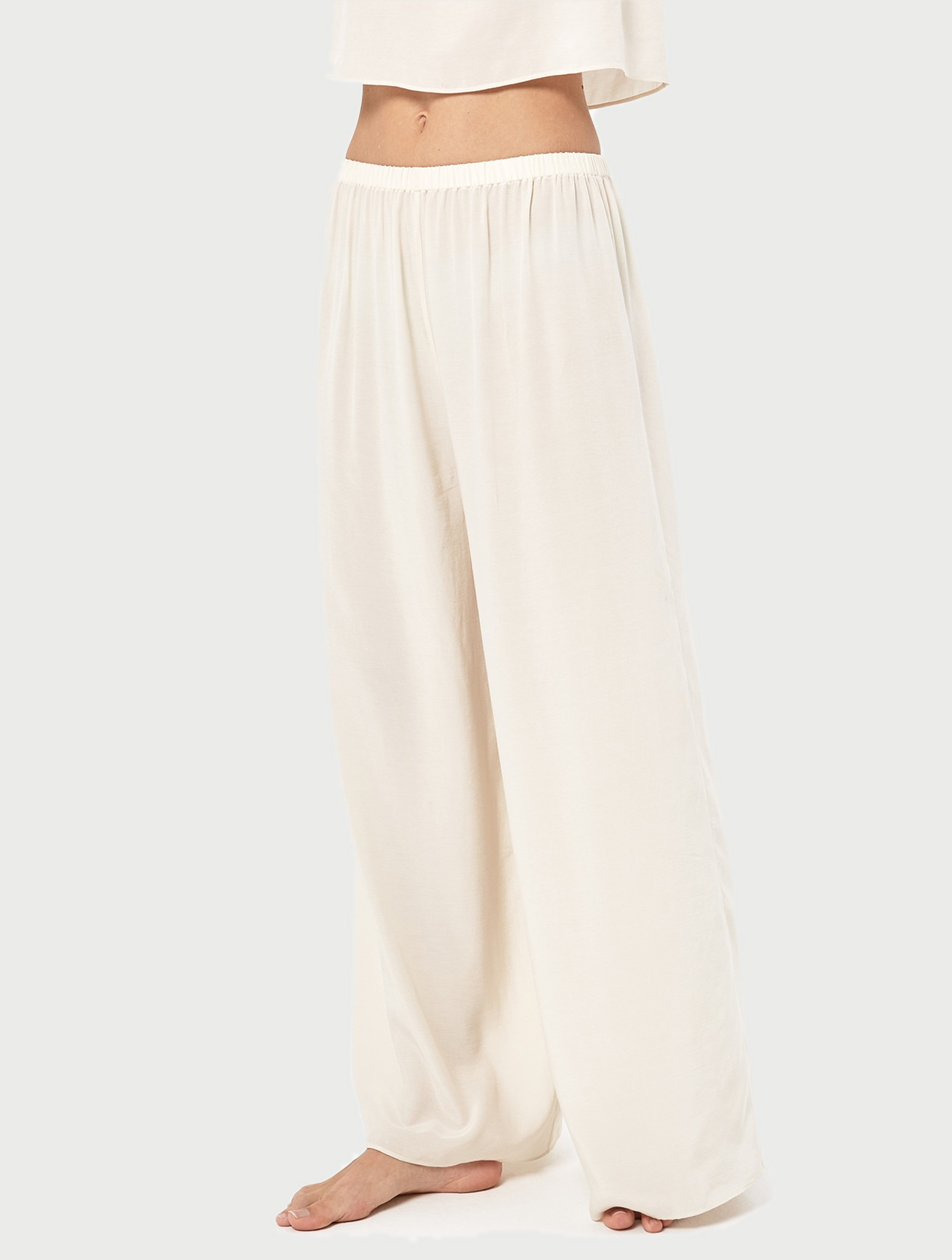 Crop Top and Wide-Leg Pants Set | Women's Pajamas｜ Nap Loungewear