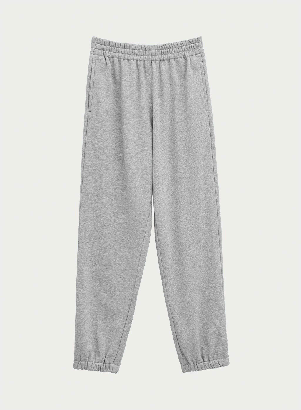 Grey Drawstring Sweatpants | High-Waist Side Pockets Joggers | NAP