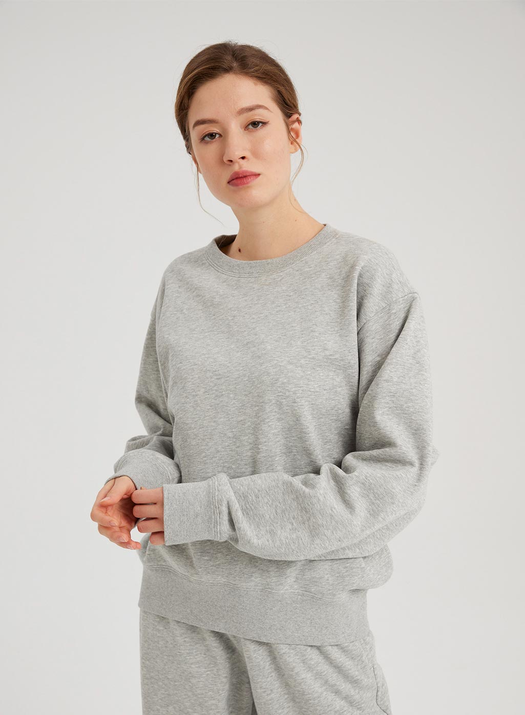 Drop Shoulders Crewneck Sweatshirt