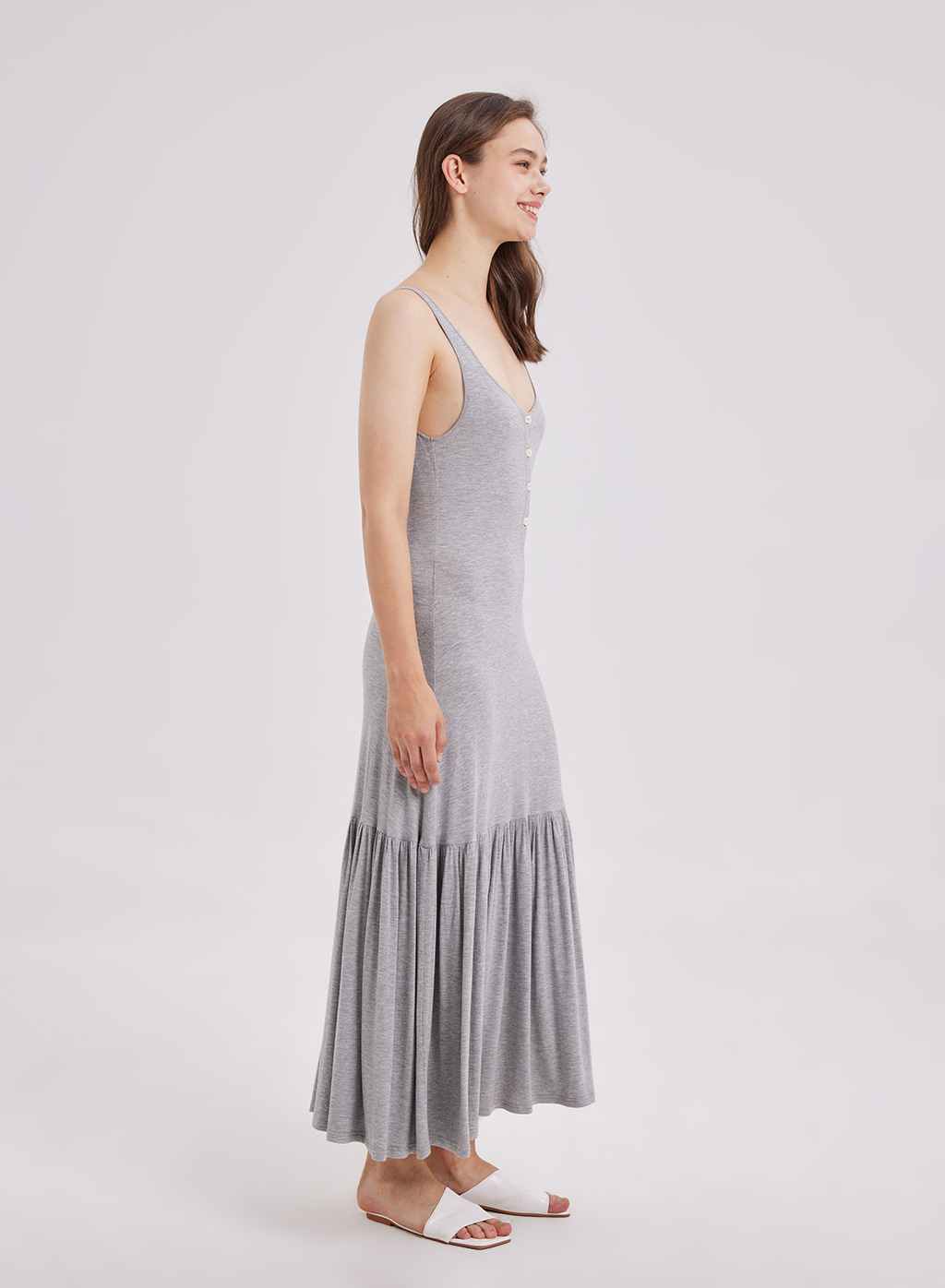 fishtail maxi dress