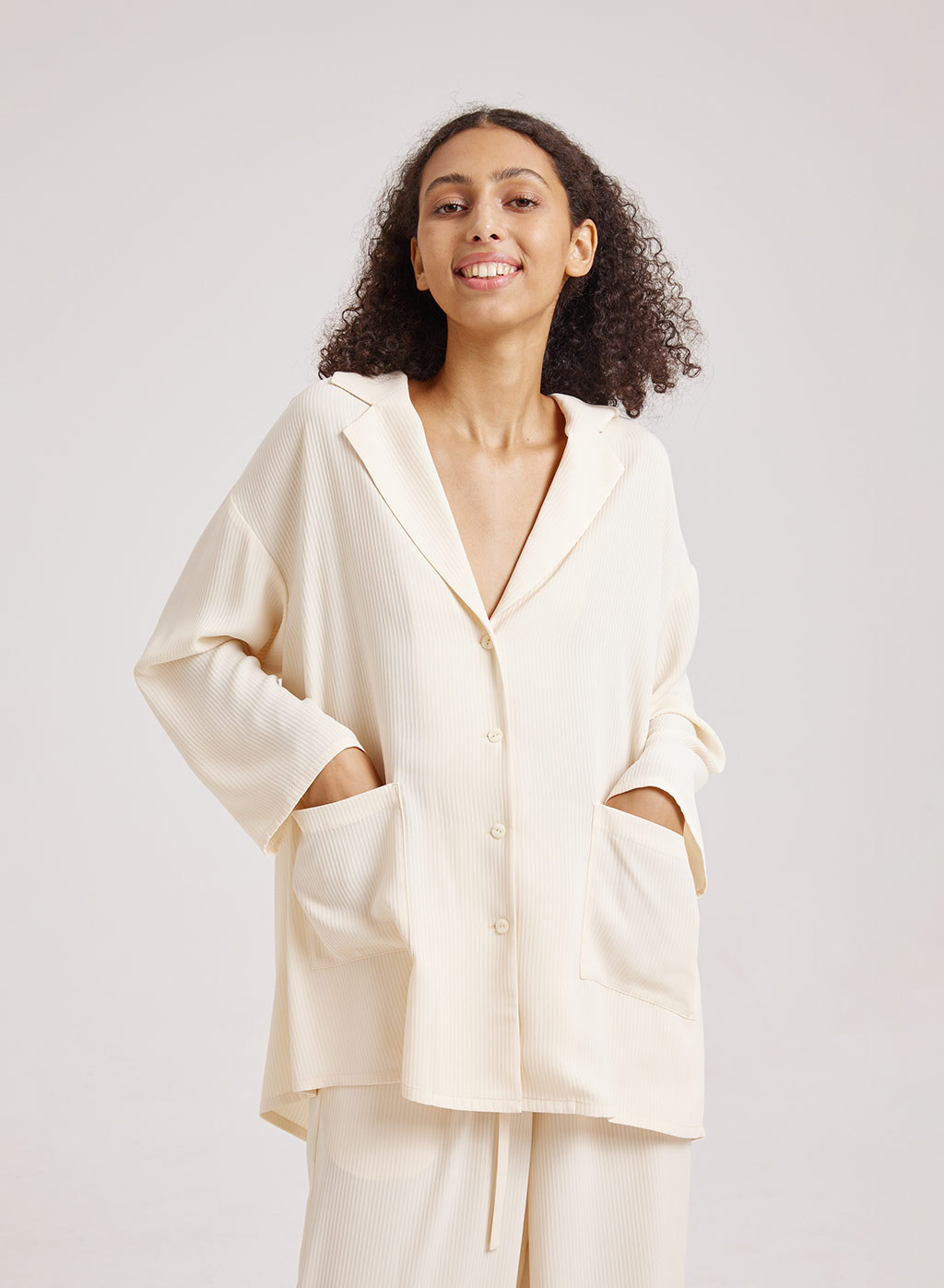 Texture Pajama Top