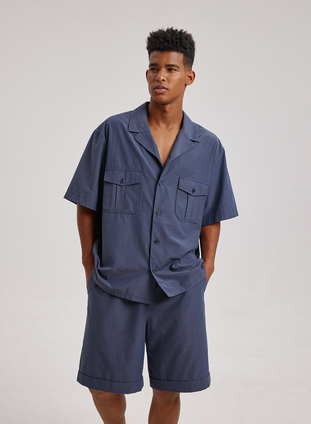 Men Loose Shirt | Relaxed Shirt & Short Sleeve Shirt | Nap Loungwear