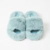 Cozy Plush Open-Toe Slippers