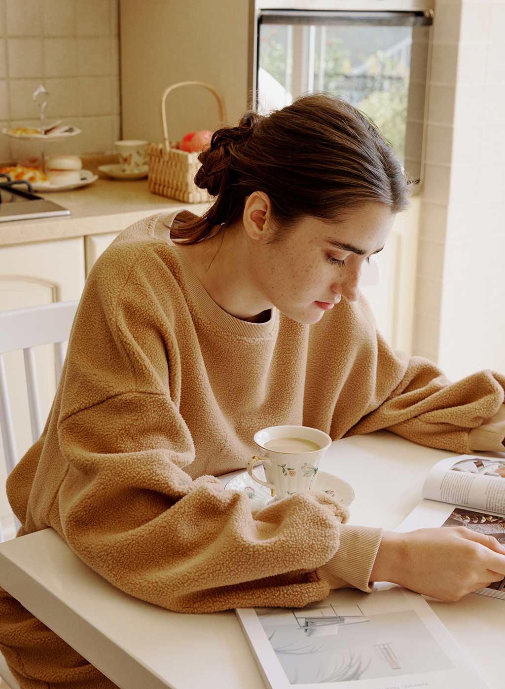 Fuzzy Knit Sweatshirt