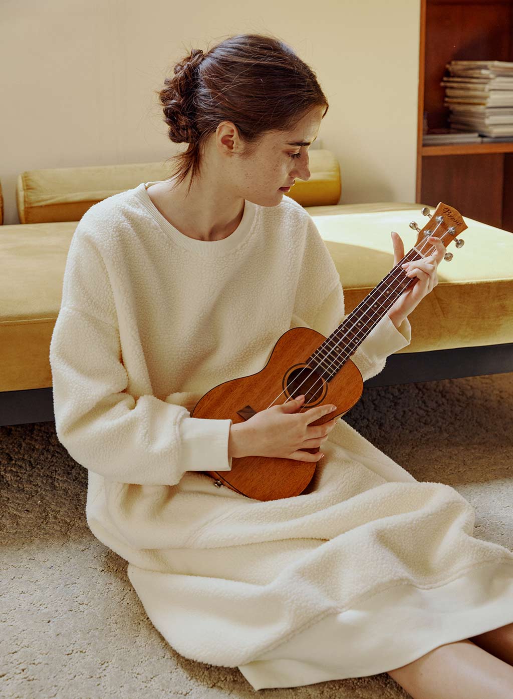 Women's Midi Fuzzy Dress