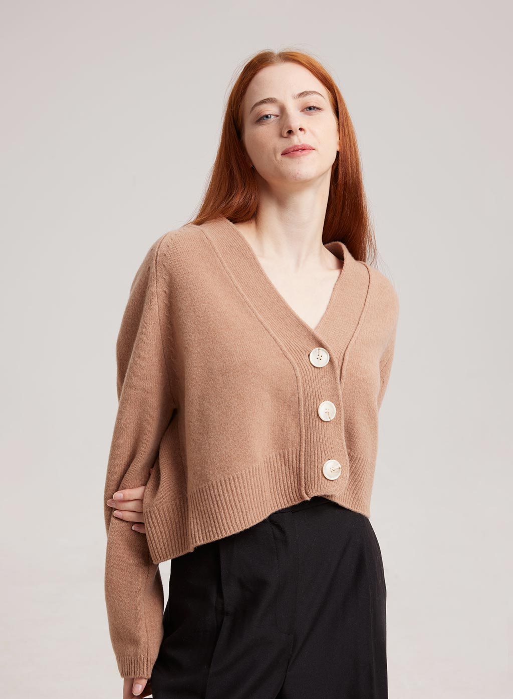 Button Knit Wool Sweater
