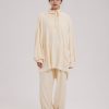Hooded Pajama Top with Pocket