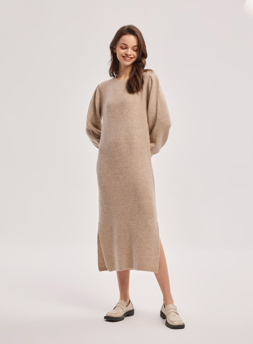 お買得価格 herlipto Suite Room Knit Long Dress ＊ M - ワンピース