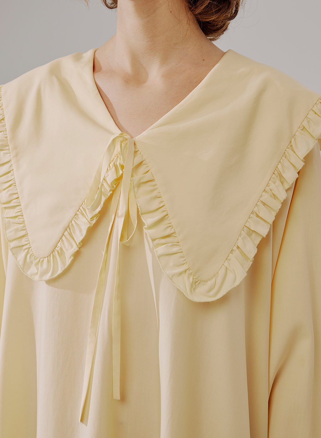 Leia Inhalar lo mismo Puritan Collar Pajamas Dress | Puff Sleeve Dress | Nap Loungewear
