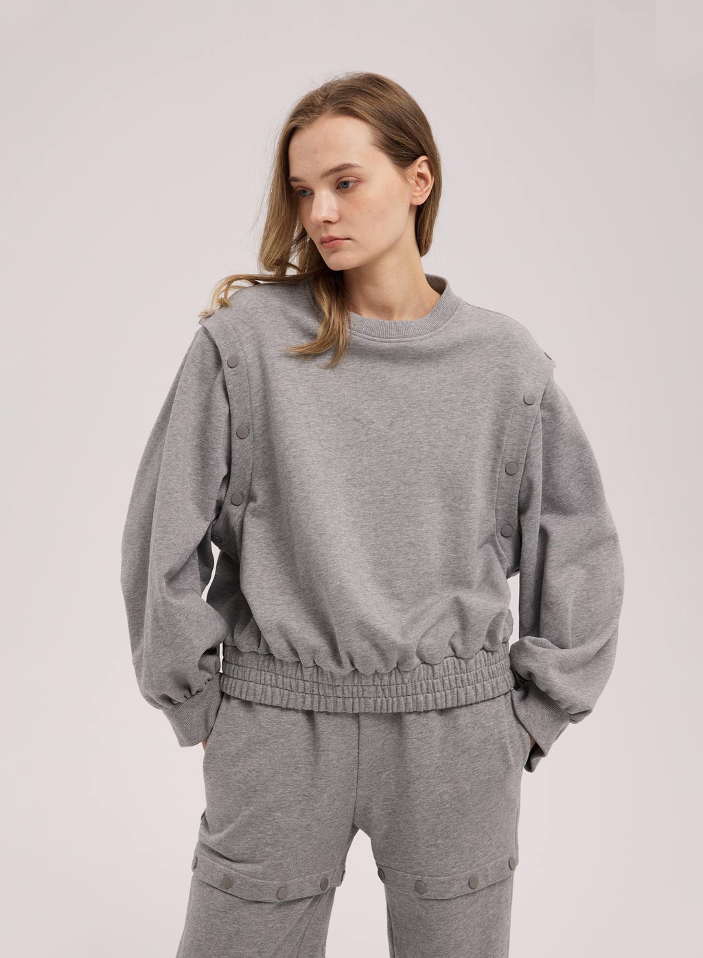 Grey Leisure Crewneck Sweatshirt
